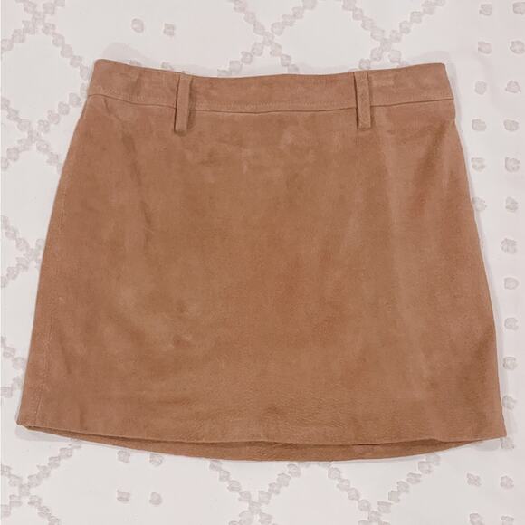 Blank NYC Tan Suede Leather Skirt Size 27 EUC - Picture 5 of 6